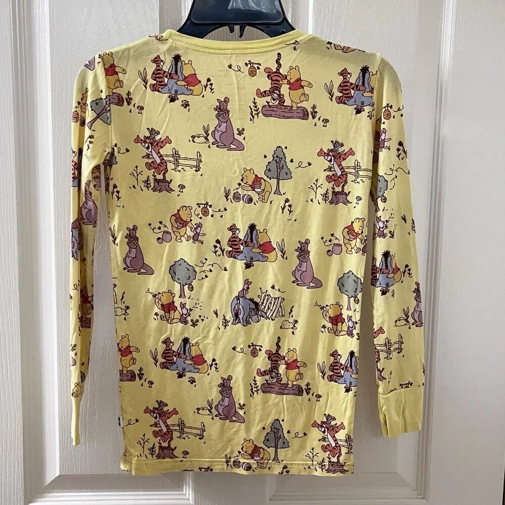 Disney x Little Sleepies Winnie the Pooh PAJAMA TOP ONLY Bamboo Kids Size 9-10